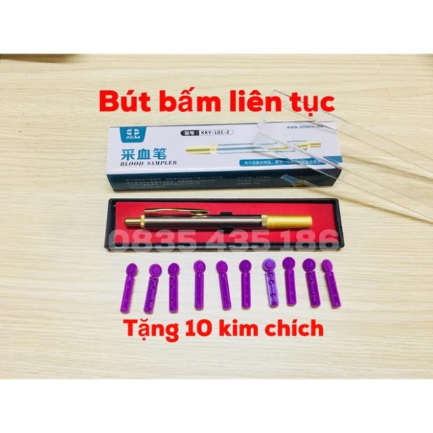 BÚT LẤY MÁU BẤM LIÊN TỤC (MẪU MỚI 2019)