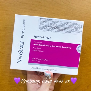 💕Thay da sinh học Peel da Neostrata Retinol Peel 1.5ml/lọ💕