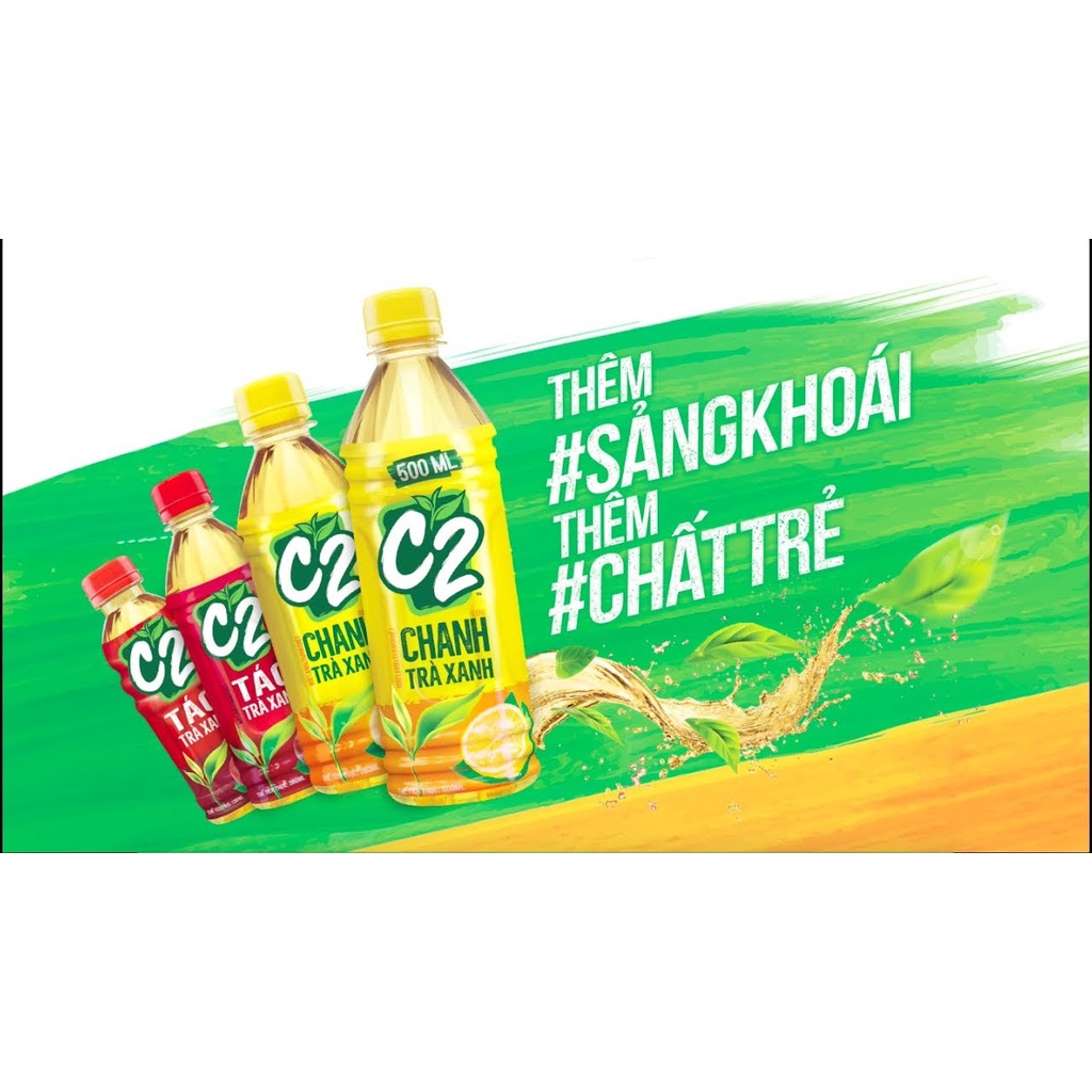 (HOT LIKE) TRÀ XANH C2 HƯƠNG CHANH 360ML