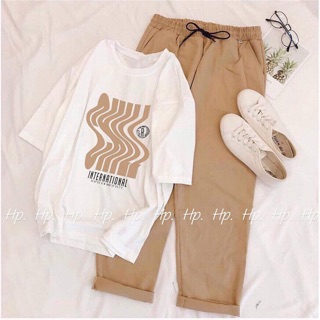 Sét áo sóng + quần kaki THO578