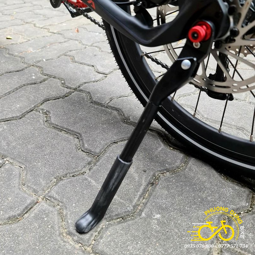 Chân chống xe đạp gắn Moay ơ (Hub) dành cho xe ti bật - Kiểu 02