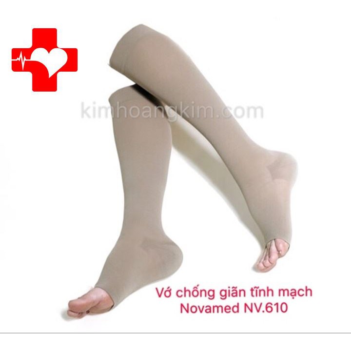 Vớ gối chống giãn tĩnh mạch Novamed Thổ Nhỹ Kỳ, hộp 2 chiếc