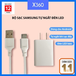 Bộ sạc 2A tự ngắt cổng micro USB cho Samsung Xiaomi Oppo Realme Bảo hành 12 tháng 1 đổi 1