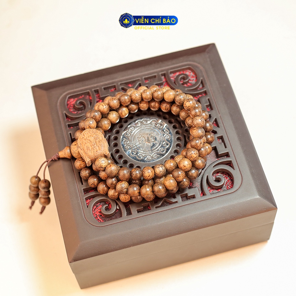 Chuỗi trầm Tốc 108 hạt mix - Phật tổ thời trang phụ kiện trang sức Viễn Chí Bảo V000814-3