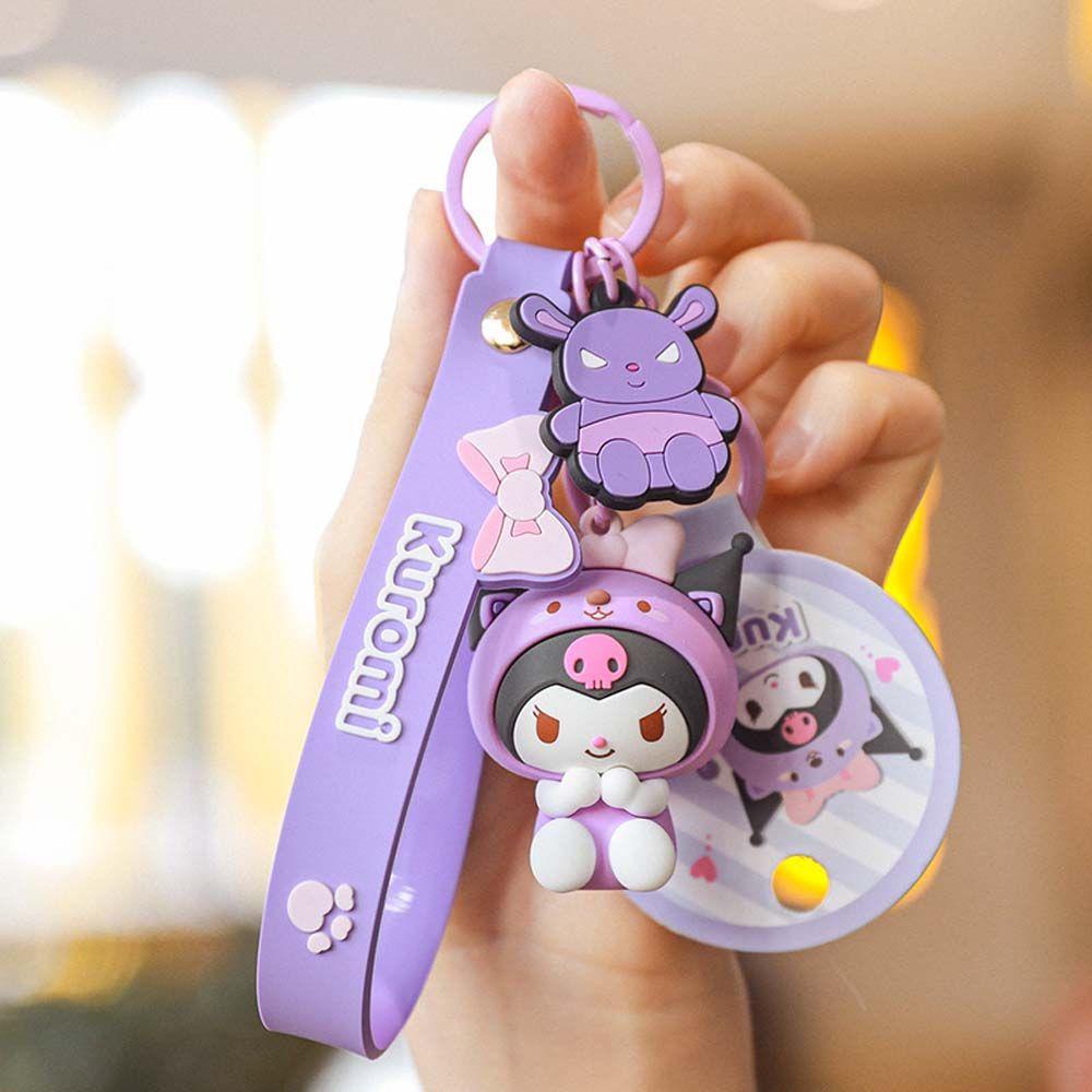 Móc khóa MMULCK kiểu Kuromi Pompom Purin Kitty Cinnamoroll hoạt hình dễ thương