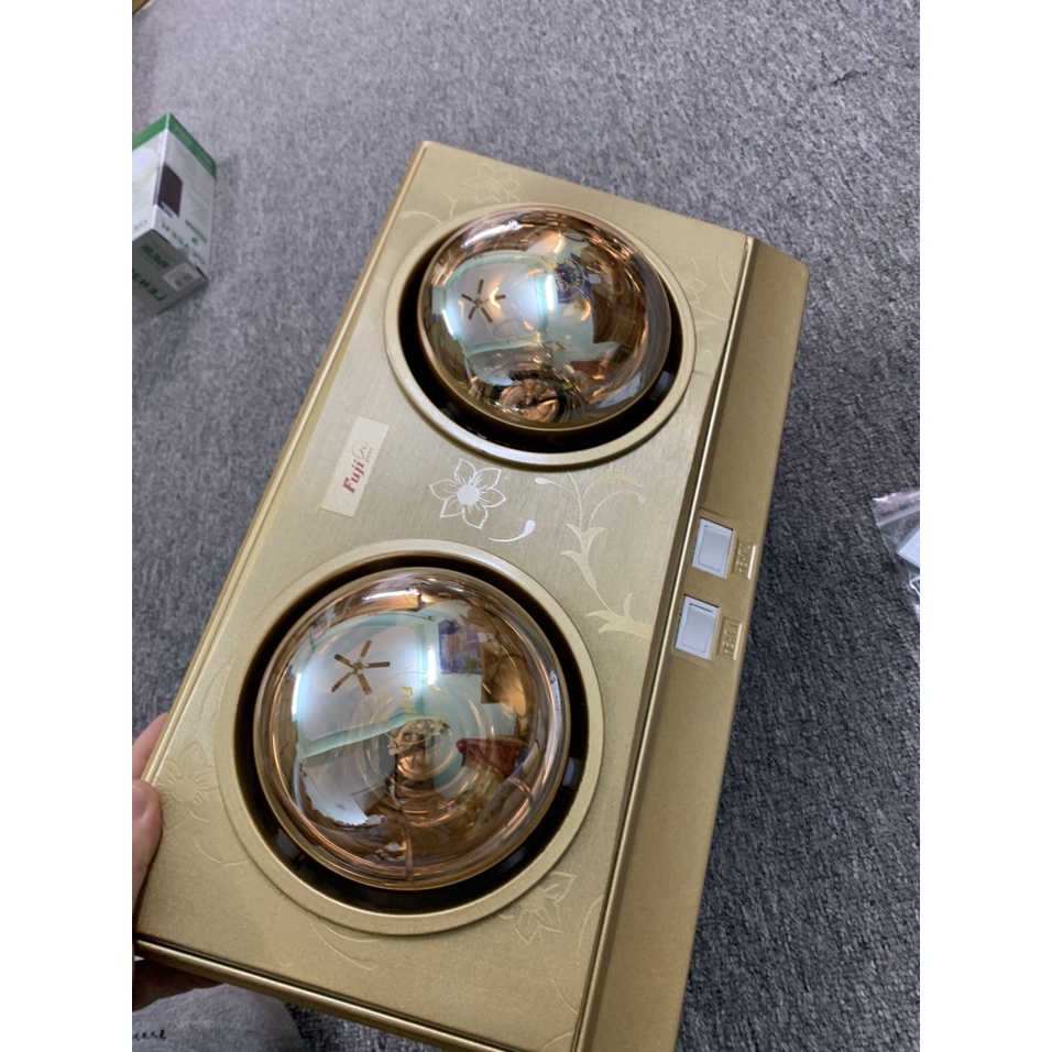 ĐÈN SƯỞI NHÀ TẮM 2 BÓNG  FUJI POVA  2 ĐÈN HỒNG NGOẠI CÔNG SUẤT550W/ ĐÈN SƯỞI MÙA ĐÔNG