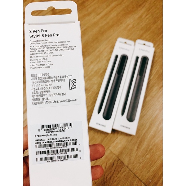 Chính hãng nguyên seal-Bút S Pen Pro 2021 dùng cho điện thoại và tablet Samsung bảo hành 1 tháng