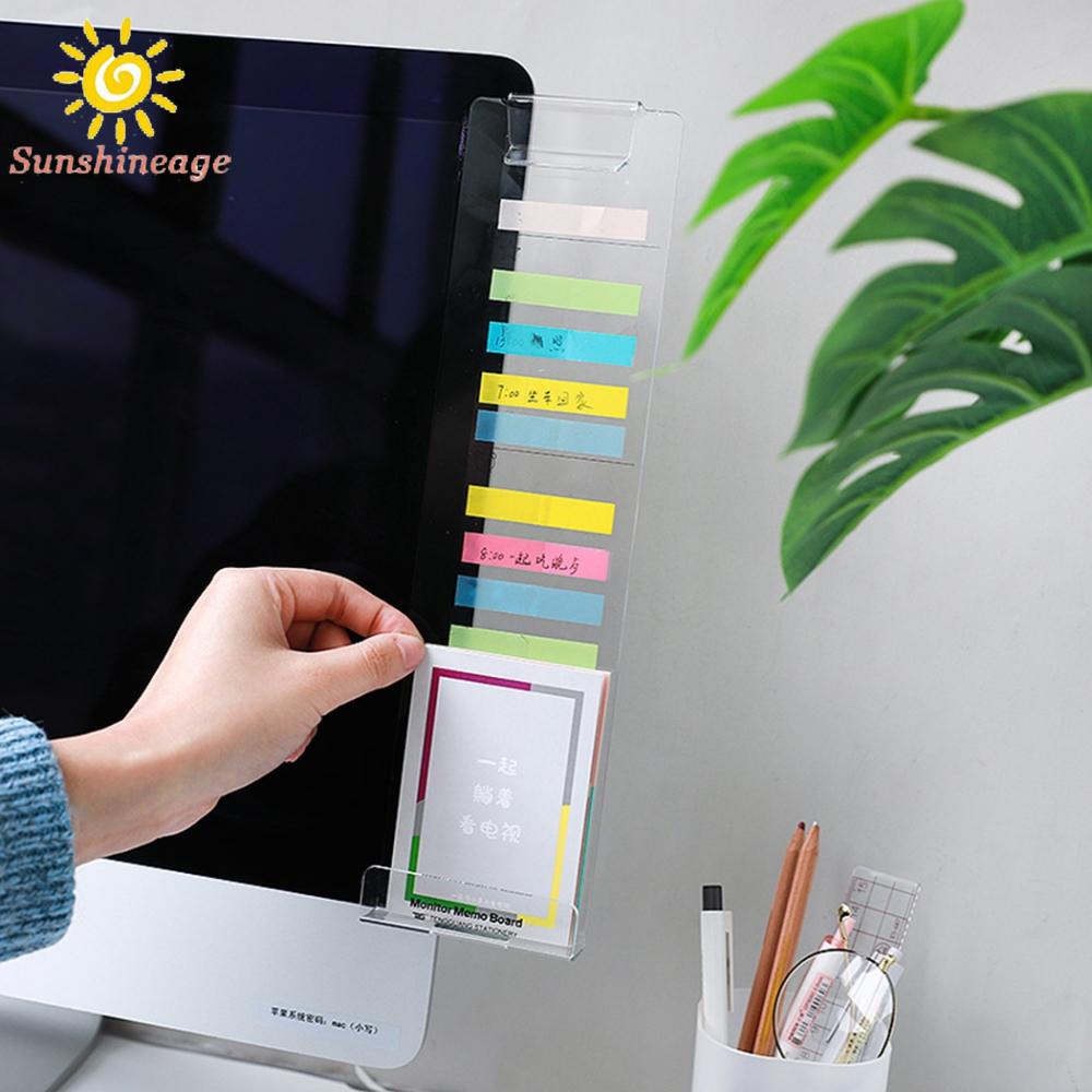 Multifunction Computer Monitor Memo Board - Transparent Computer Side Panel Memo