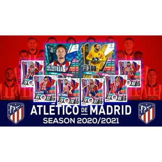 [GIẢM GIÁ] - Set thẻ in Match Attax Atletico Madrid phiên bản Poca 2021