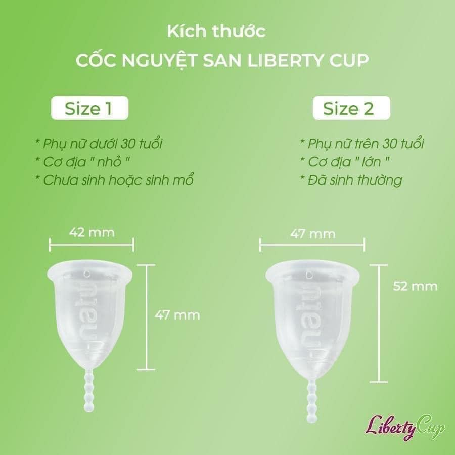 Cốc Nguyệt San Liberty mềm nhất trong các loại cốc Nguyệt San - xuất xứ Pháp