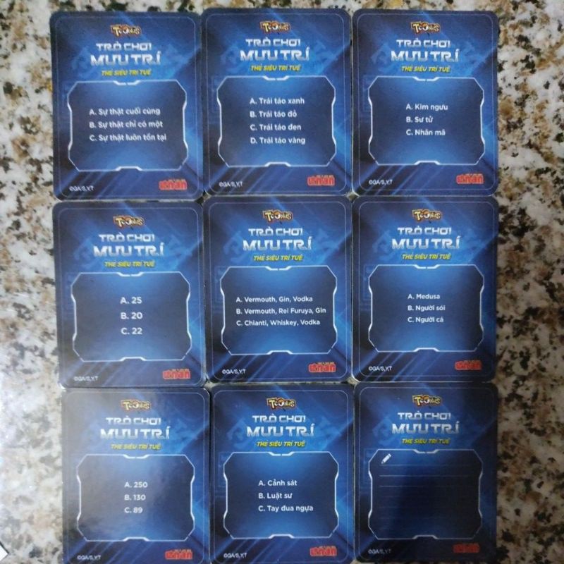 Combo 9 thẻ in Toonies Conan - TCMT01