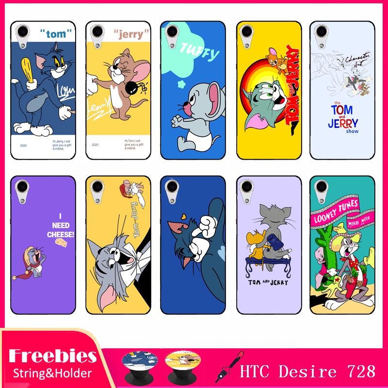 Ốp Điện Thoại Hình Tom & JERRY Có Dây Đeo Cho HTC Desire 728
