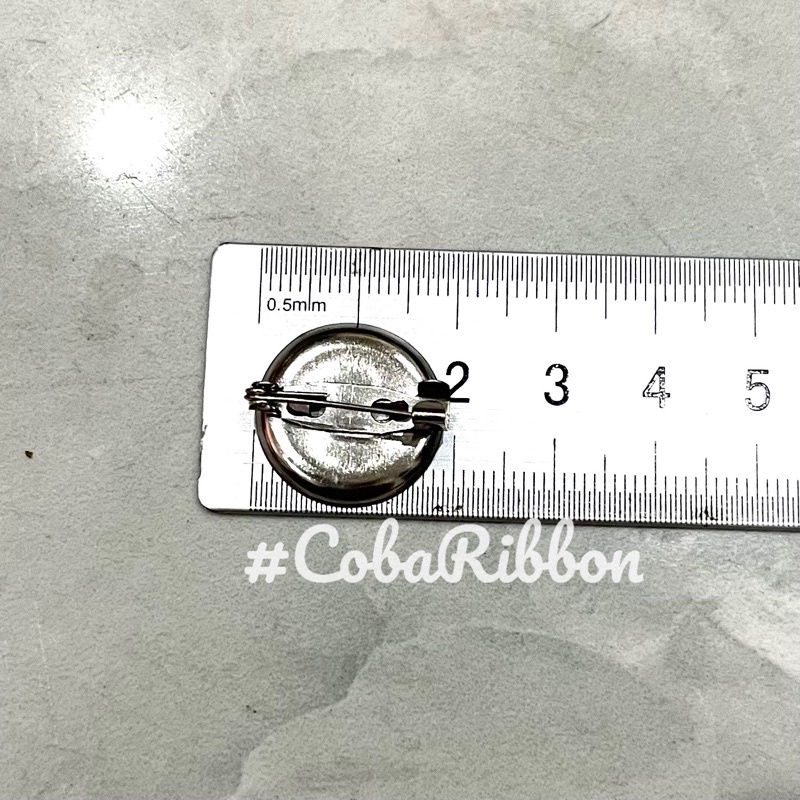 10 cái - Ghim cài áo hình dĩa kim loại không rỉ, nhiều kích cỡ, màu bạc
