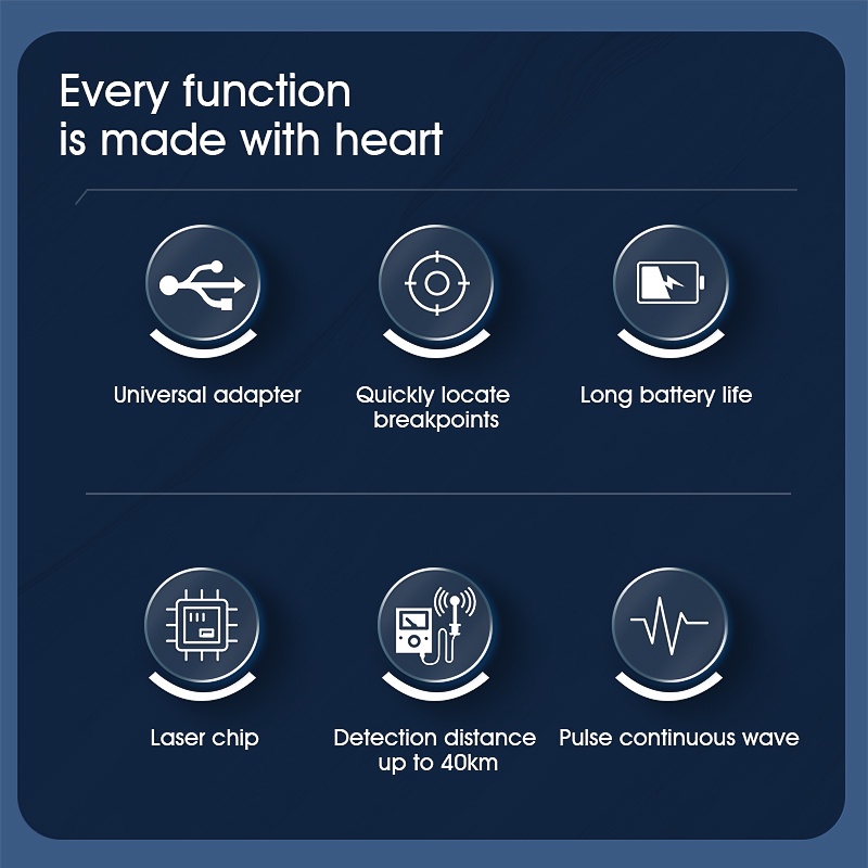 Bộ định vị lỗi hình ảnh nhỏ Máy kiểm tra cáp quang VFL 10km Cáp quang 1/10/20/30 / 50mw