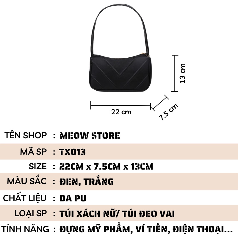 Túi xách nữ thời trang túi đeo vai đẹp giá rẻ MEOW STORE TX013