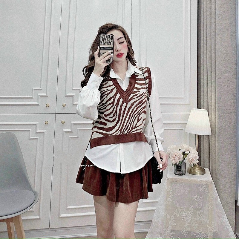 Áo Gile Báo Dày Dặn Hàng Quảng Châu M011-Teen 888