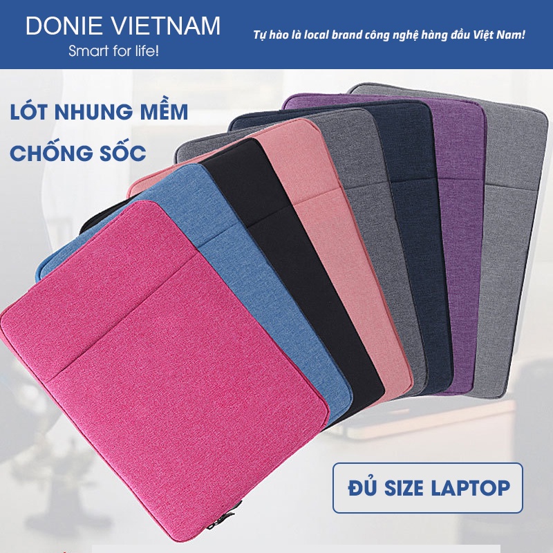 Túi Đựng Laptop Macbook Chống Sốc Hai Ngăn Gọn Nhẹ Cao Cấp Đủ Size 13 inch, 14 inch, 15 inch, 15.6 inch, 16 inch