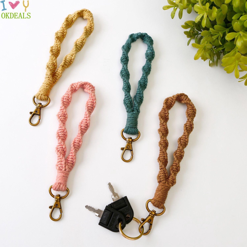 Dây đeo cổ tay bằng vải cotton nhiều màu sắc thời trang sành điệu