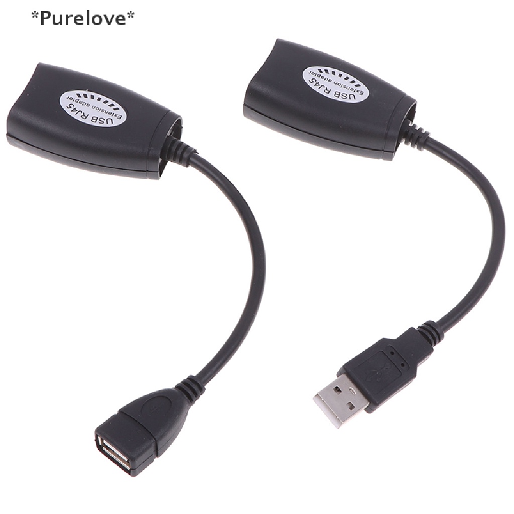 [[Purelove]] USB UTP Extender Adapter Over Single RJ45 Ethernet CAT5E 6 Cable Up to 150ft [Hot Sell] thumbnail