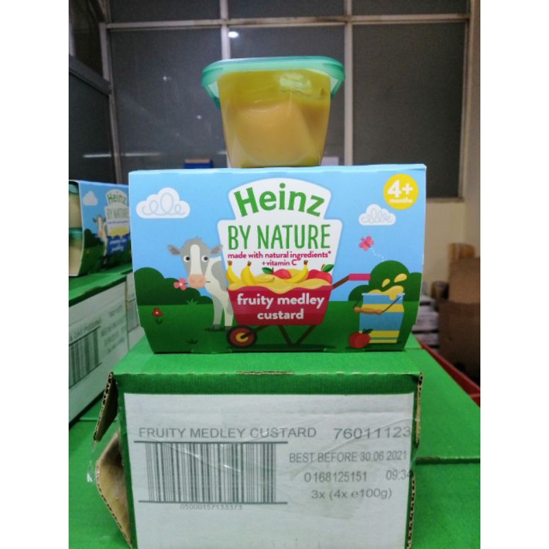 (Date 2022)Trái Cây Nghiền Và Váng Sữa Heinz 110g Nhiều Vị Cho Trẻ Từ 4M - 6M