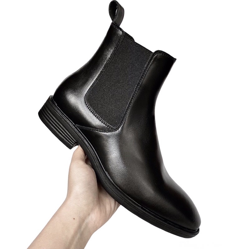 Giày nam chelsea boot da bò thật TEFOSS HN602 cao cổ da nappa size 38-44