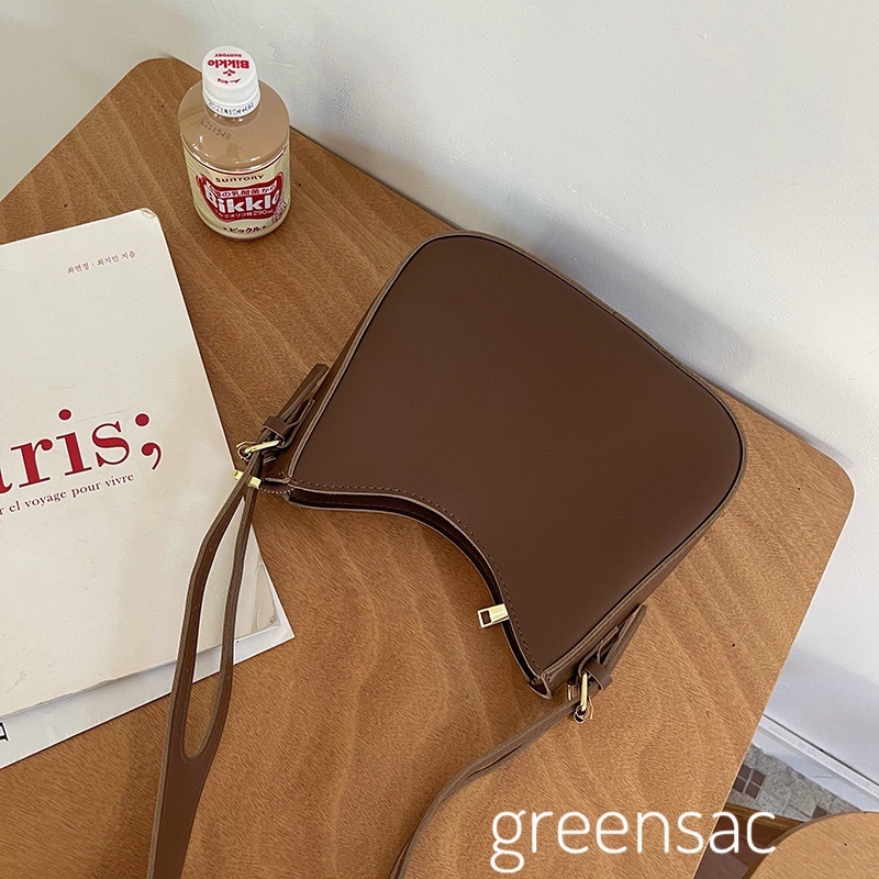 Túi Đeo Chéo Nữ Da Pu Màu Đen, Nâu Thời Trang Hàn Quốc Mới - Mã T066