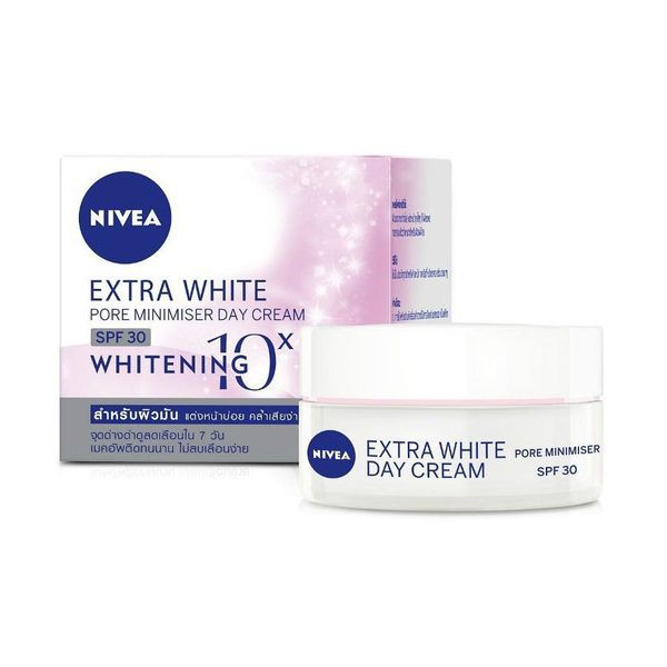 Kem Dưỡng Sáng Da, Se Khít Lỗ Chân Lông Ban Ngày Nivea Extra White Day Cream SPF30 50ml