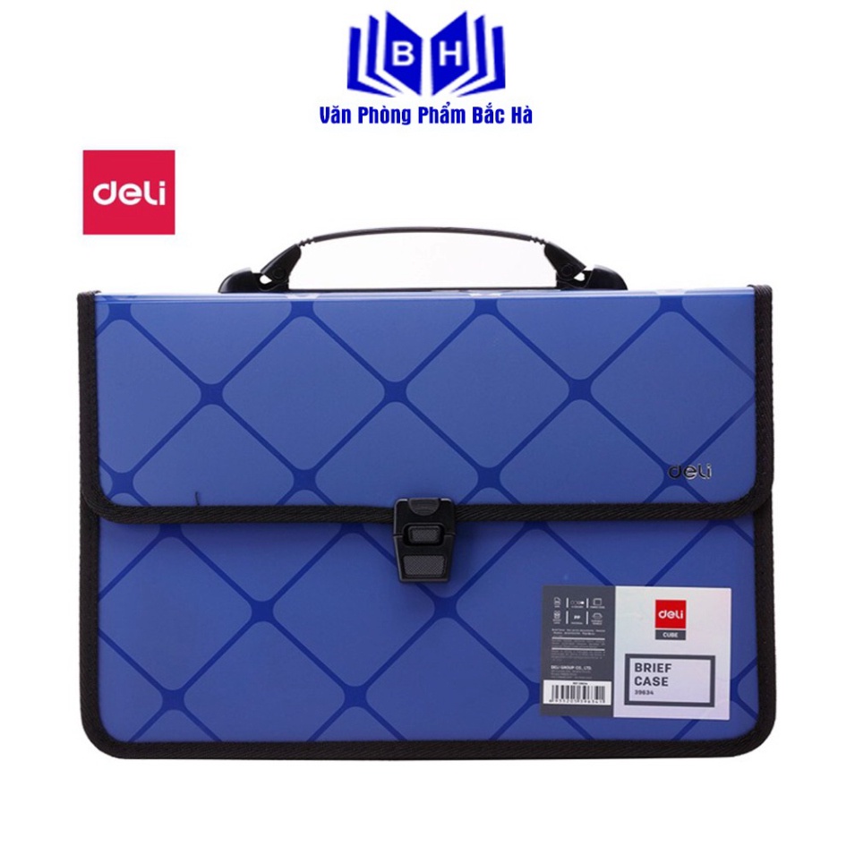 Cặp Học Sinh Hai Ngăn Deli E39634  - Giao màu ngẫu nhiên