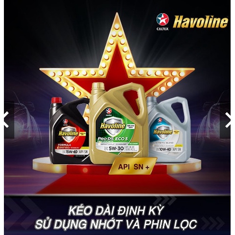 Nhớt động cơ xe ô tô Havoline® Synthetic Blend SAE 5W-30 / 4L