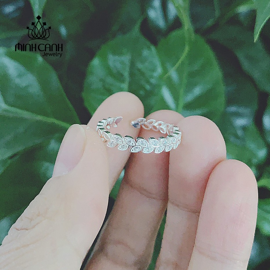 Nhẫn Vòng Nguyệt Quế Bạc Ta Dáng Hở Freesize - Minh Canh Jewelry