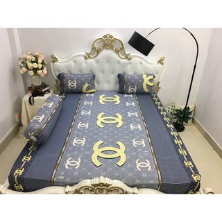 Bộ Drap Thun Hàn Quốc Mát Lạnh {4 MÓN} Cực Hot