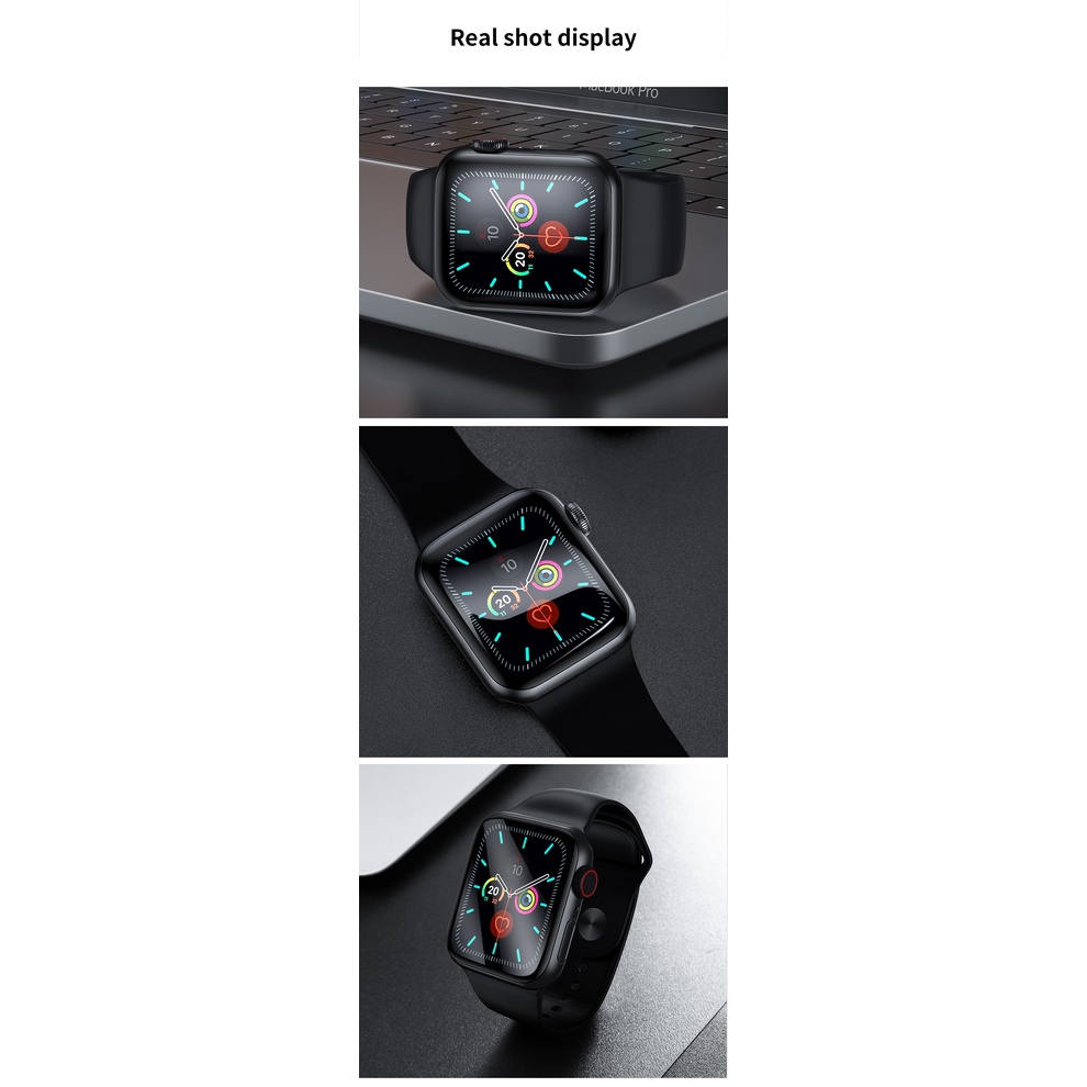 SmartDevil Kính cường lực SMARTDEVIL toàn màn hình thích hợp cho đồng hồ thông minh Apple watch 7 6 SE 5 4 41MM 45MM