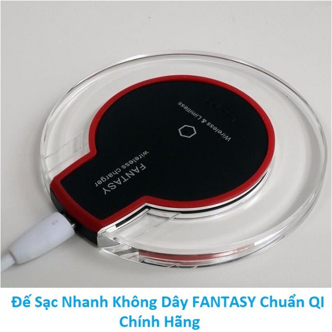 Đĩa Sạc Nhanh Không Dây Fantasy - Chính Hãng - Chuẩn Qi ( thiết bị sạc không dây )