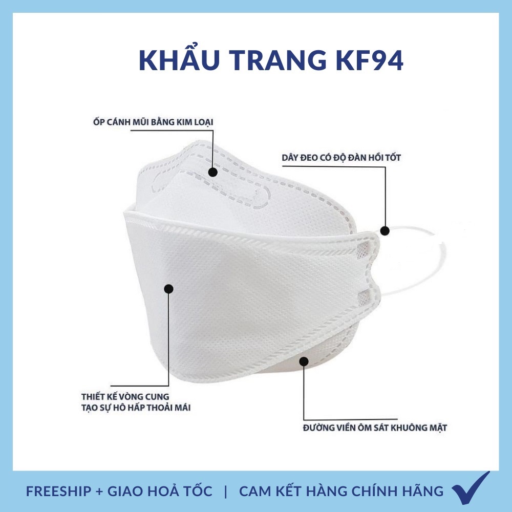 Khẩu trang KF94 An An MASK 4 lớp kháng khuẩn, kiểu dáng 4D Hàn Quốc hàng chính hãng chống bụi mịn