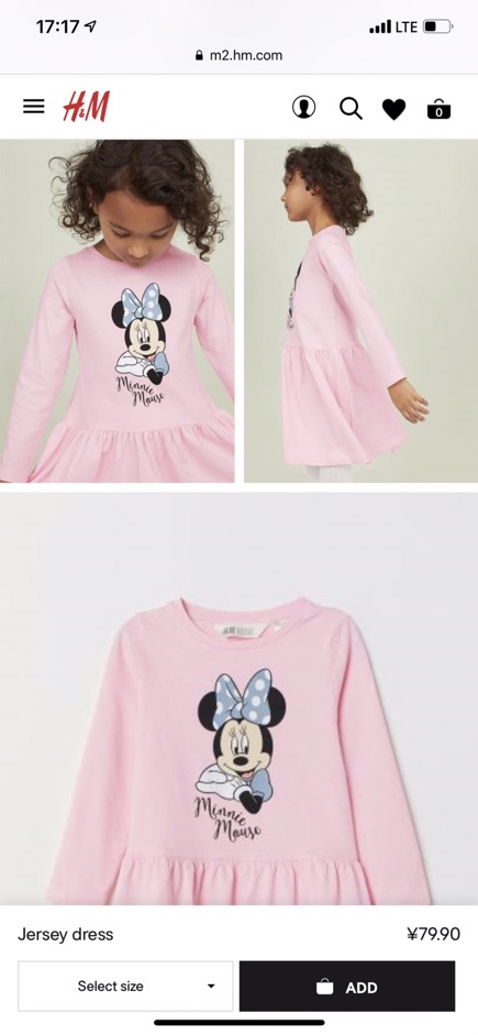 Váy HM Mickey dư xịn