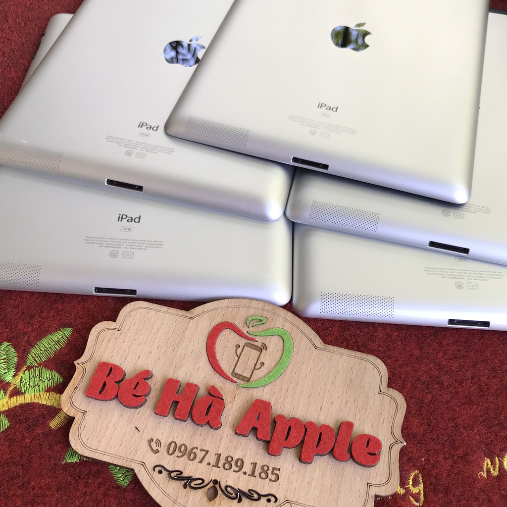 Máy Tính Bảng iPad 2 - 16G/ 32G/ 64Gb  (Wifi + 3G) - Zin Đẹp 99% - Tặng đầy đủ phụ kiện - Màn 9.7 inch - Ram 512Mb / A5
