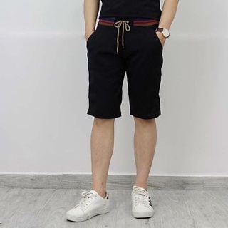 Quần short kaki lưng thun nam