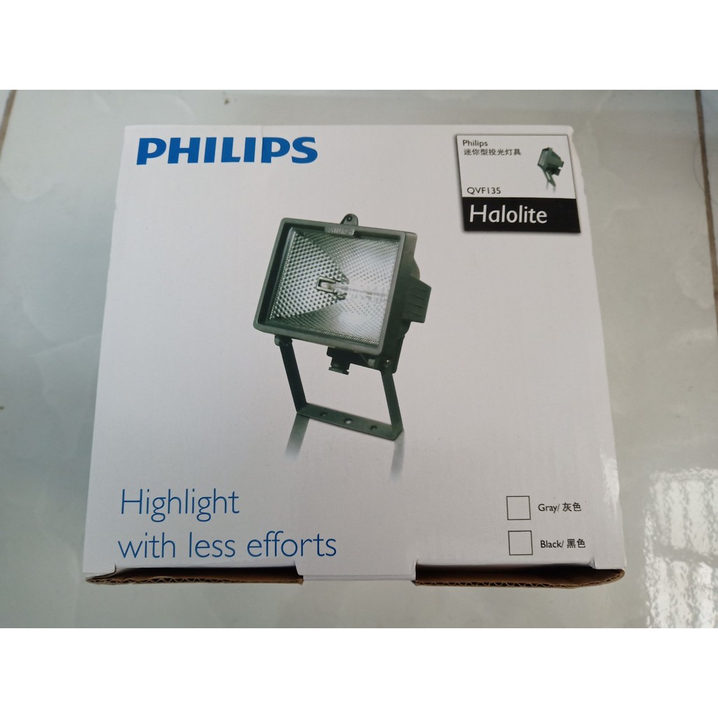 Vỏ đèn halogen Philips QVF135 cho bóng halogen đũa 500W