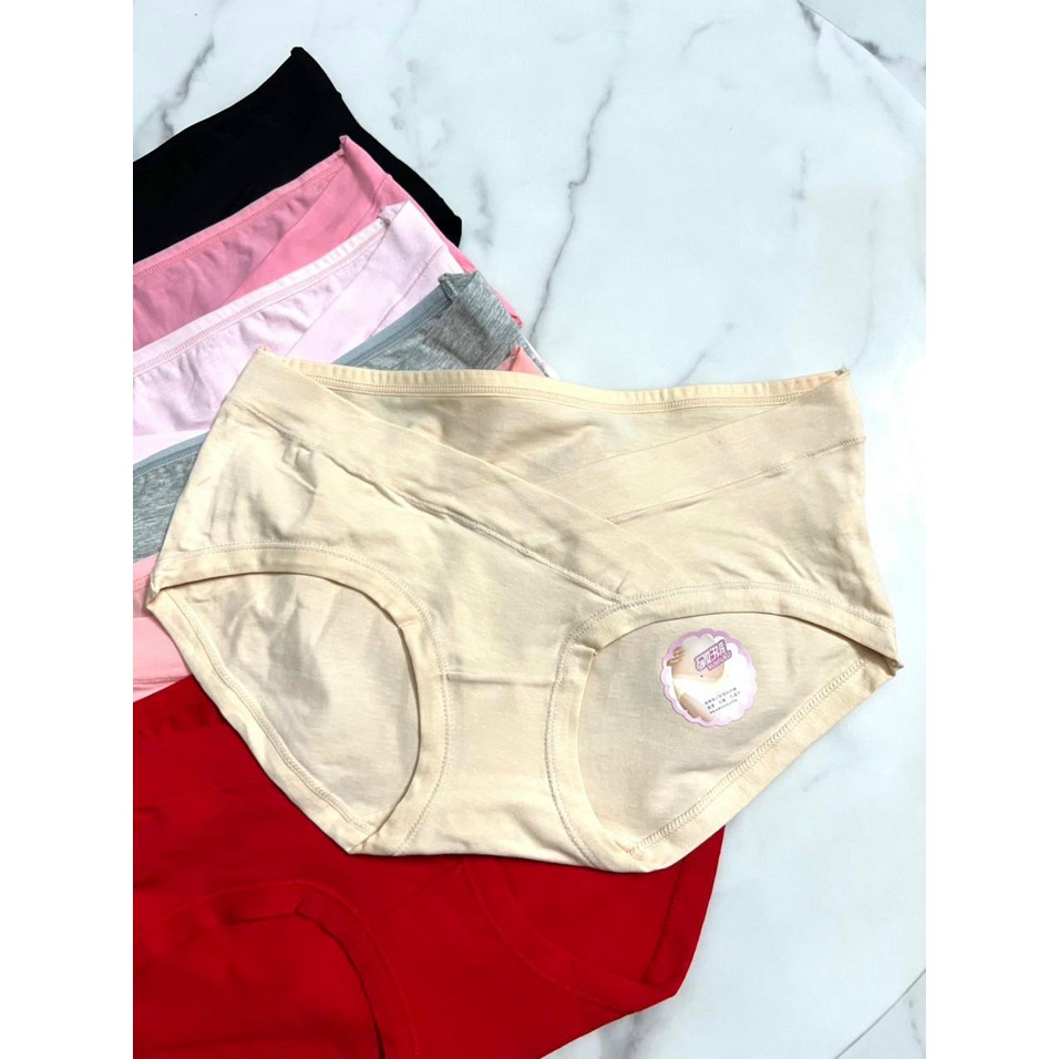 Quần Lót Bầu Cạp Chéo chất liệu cotton kháng khuẩn, thấm hút mồ hôi Hàng Loại 1 (Màu ngẫu nhiên)