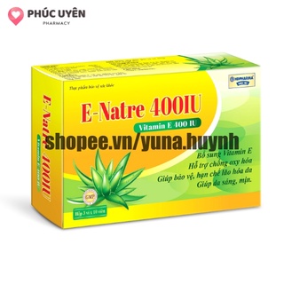 [40.000 mcg]VITAMIN E NATRE 400IU hỗ trợ làm đẹp da, chống lão hóa - Hộp 30 viên
