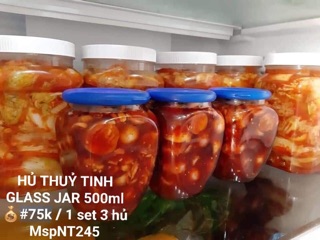 Combo 3 hũ thuỷ tinh glass jar
