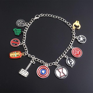 Vòng tay đính mặt biệt đội siêu anh hùng phong cách The Avengers