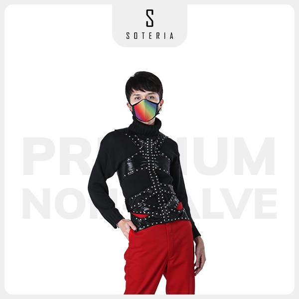 Khẩu trang tiêu chuẩn Quốc Tế SOTERIA Pride ST236 - Bộ lọc N95 BFE PFE 99 lọc đến 99% bụi mịn 0.1 micro- Size S,M,L