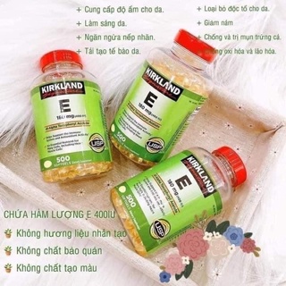 Viên uống vitamin e mỹ 400iu 500 viên