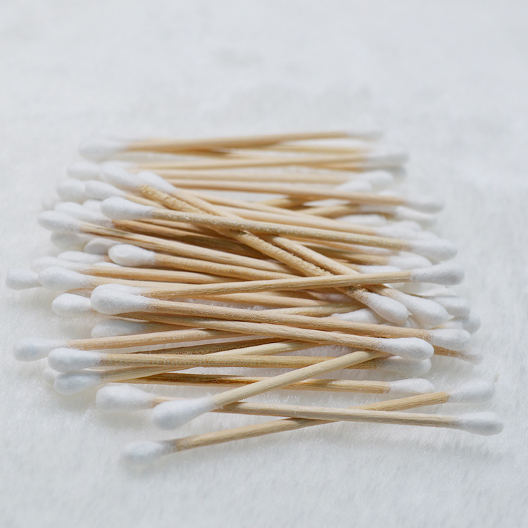 60pcs 2 pack (Hàng Mới Về) Mút Trang Điểm Bằng Cotton Hai Đầu Tiện Dụng