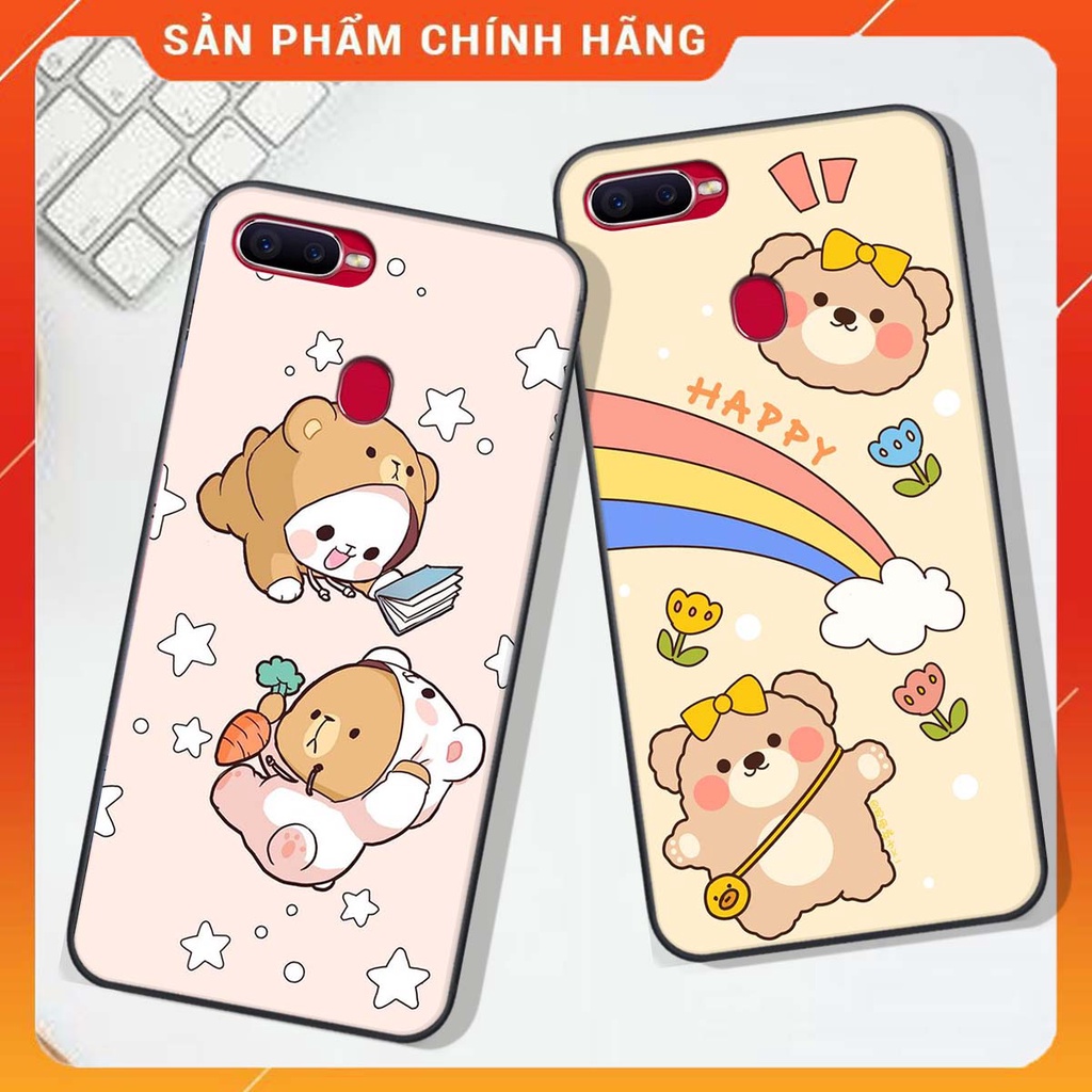 Ốp lưng Oppo F9 / A12/A5S/A7 in hình Gấu xinh xắn, Bò sữa đáng yêu,  ĐẸP -  RẺ - XINH - ĐỘC ĐÁO