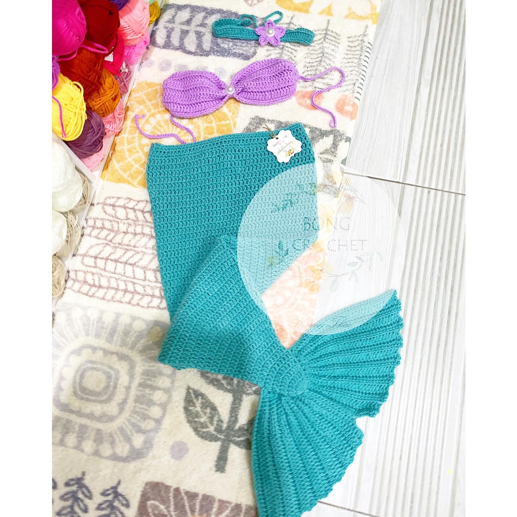 Set bikini đuôi cá len 🧶🧶🧶 Korea [Color] xinh 🍓