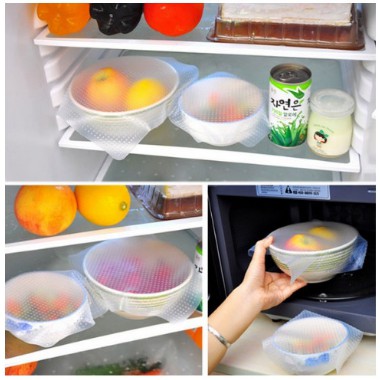 Set 6 Nắp Đậy Bảo Quản Thực Phẩm SIlicon