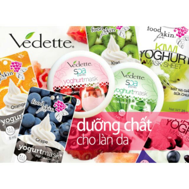 mặt nạ sữa chua vedette