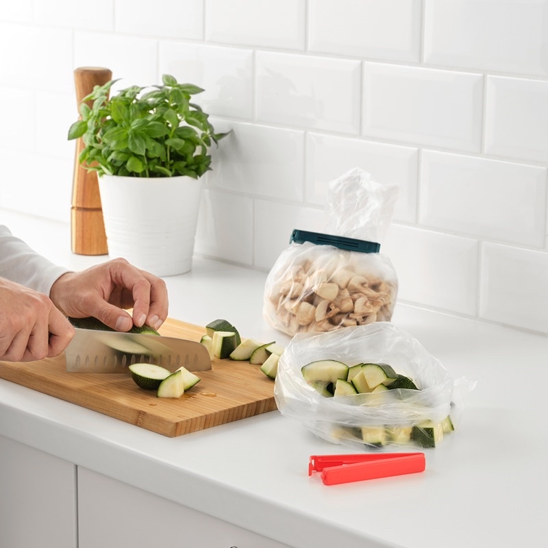 KẸP MIỆNG TÚI THỰC PHẨM IKEA BEVARA (SET 10 CÁI DÀI) - TW MALL